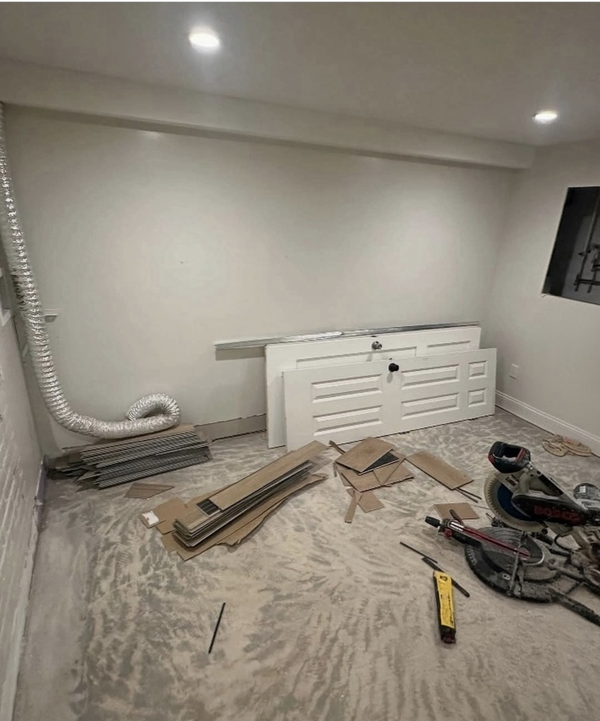 Existing room before the sauna enclosure was built.