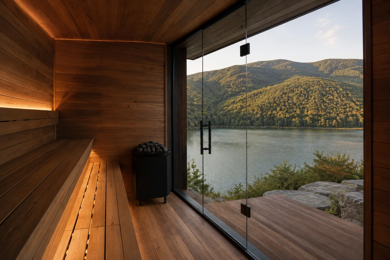 View from the sauna